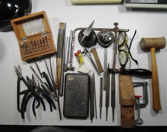 Schmuckwerkzeuge / Gebrauchte Menge Juwelierwerkzeuge #6 / Sammlung von Juwelierwerkzeugen