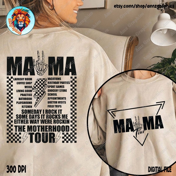 The Motherhood Tour Svg, Hot Some Days I Rock It Svg, Love Mama Svg, Mama Tour Svg, Mama Skeleton Svg, Digital Download