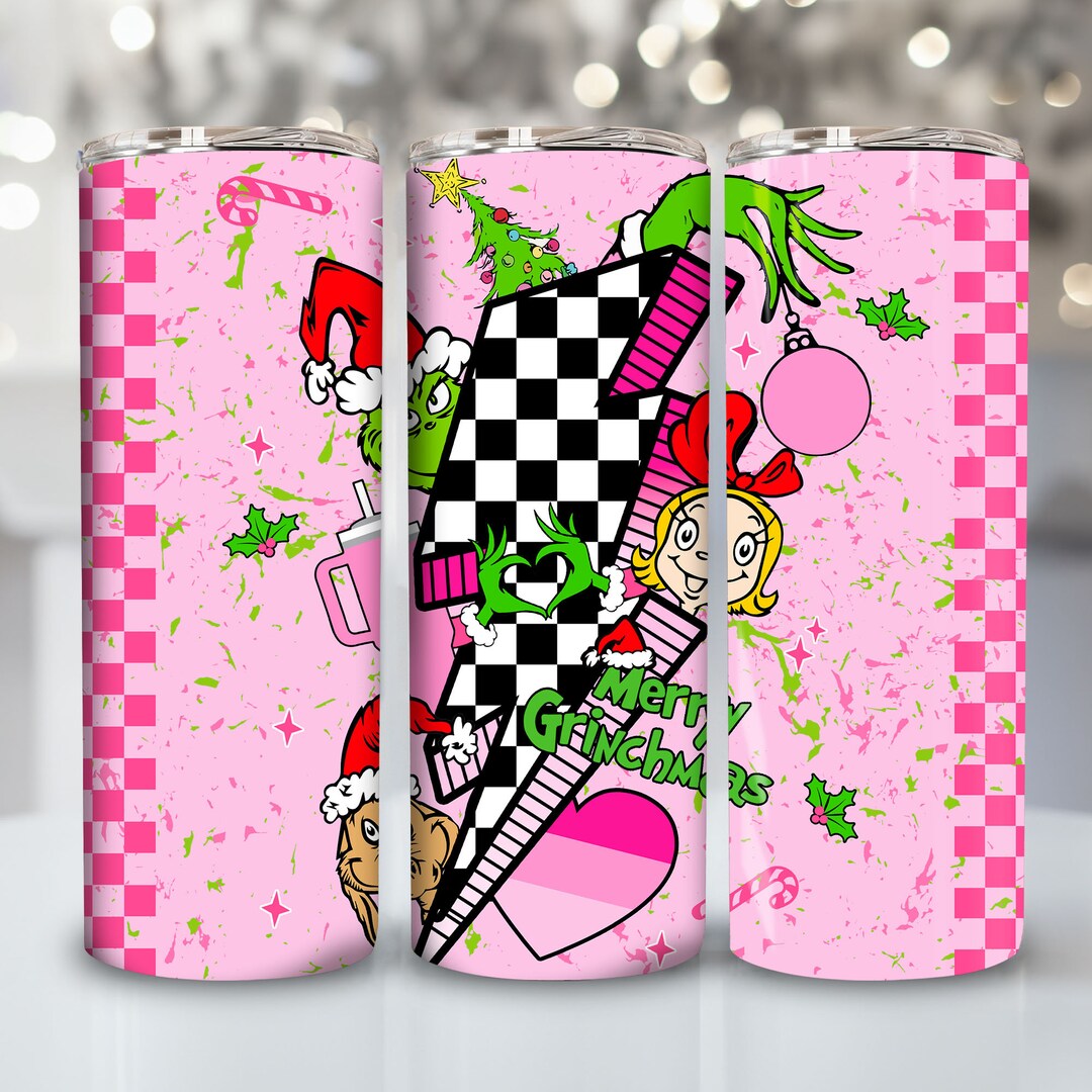 Pink Christmas and Bougie 20oz Tumbler Design Png, Trendy Christmas