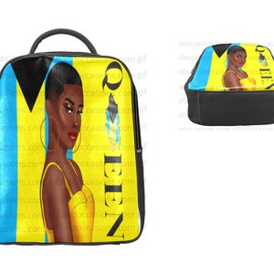 Conjunto de bolsa de livros e carteira para mulheres americanas das Bahamas, mochila afrocêntrica, presente de aniversário para mulheres negras, presente de mochila de viagem para mulheres negras,