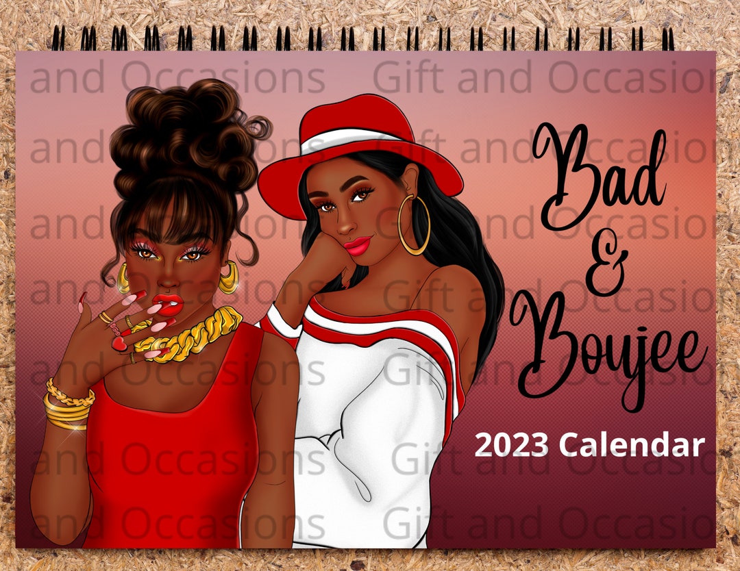 2024 African American Wall Calendar, Black Women Desk Calendar, Black
