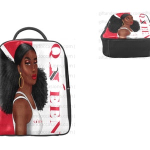 Conjunto de bolsa de livro e carteira feminina de Trinidad, mochila afrocêntrica, presente de aniversário para mulheres negras, presente de mochila de viagem para mulheres negras,