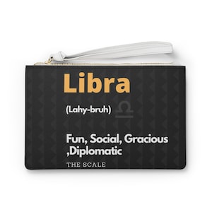Bolsas de embreagem Libra, carteira do Zodíaco, pulseiras de Áries, embreagem de Gêmeos, embreagem de Peixes, bolsa de noite feminina do Zodíaco, presente de aniversário do Zodíaco para mulheres