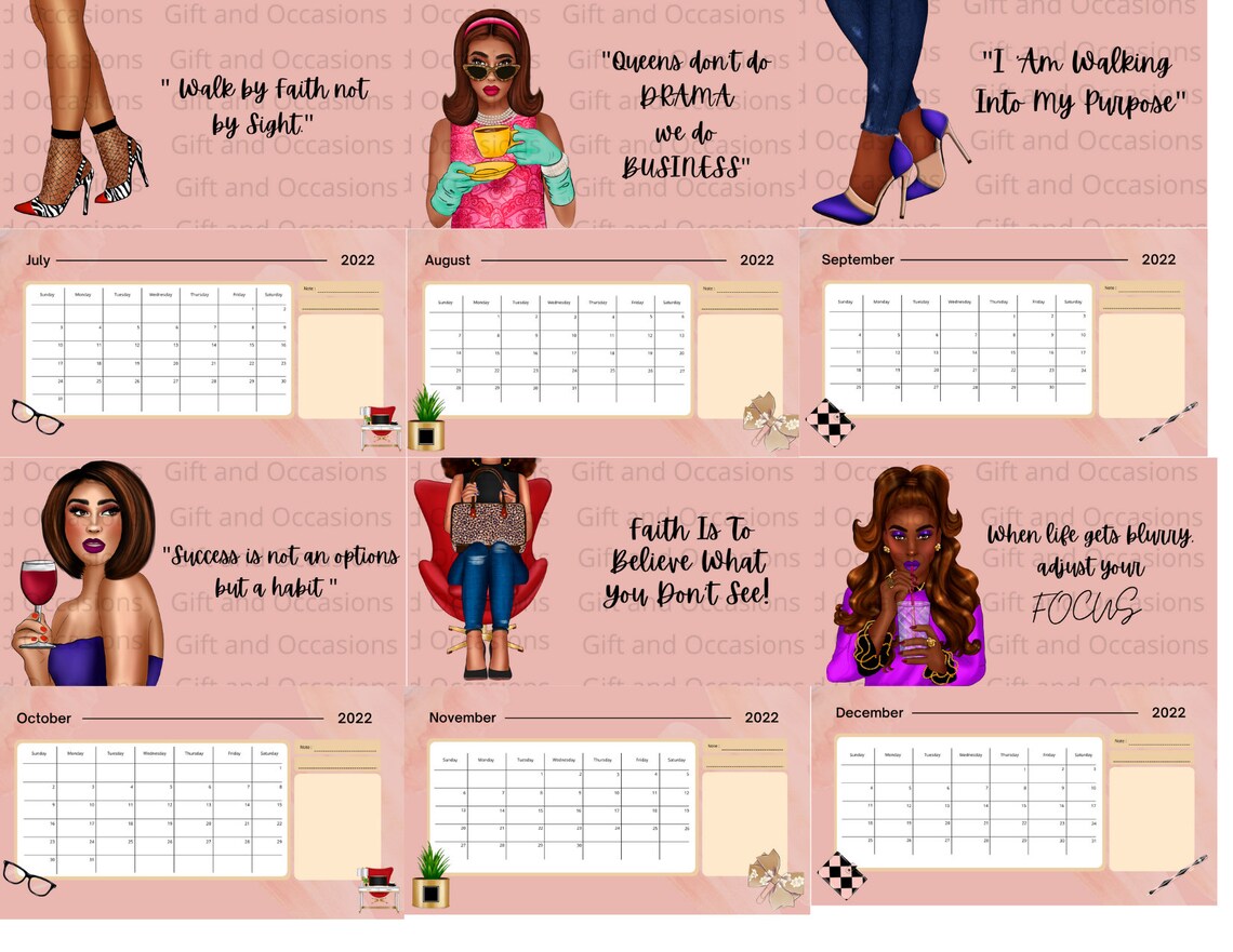 2023 African American Wall Calendar Black Women Calendar - Etsy 2023 African American Wall Calendar Black Women Calendar - Etsy