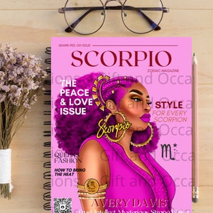 Black Women Notebook, Black Girl Manifestation Journal, Black Girl Zodiac Notebook, African American Spiral Journal, Black Girl Planner
