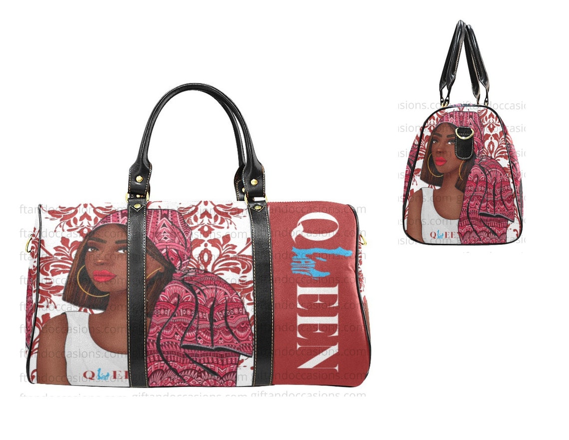 Haitians Women Travel Bag, Afrocentric Duffel Bag, Gift for Haitians