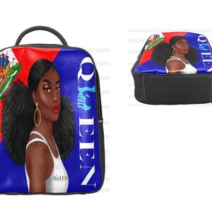 Haitians Women Book Bag and Wallet Set, Mochila afrocéntrica, Regalo de cumpleaños para mujeres negras, Regalo de mochila de viaje para mujeres negras,