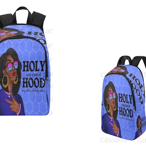 Melanin Teen Girl Rucksack und Lunch Bag, HBCU Schwarze Frauen Buchtasche, African American College Girl Tasche, Black Girl Back to School Rucksack