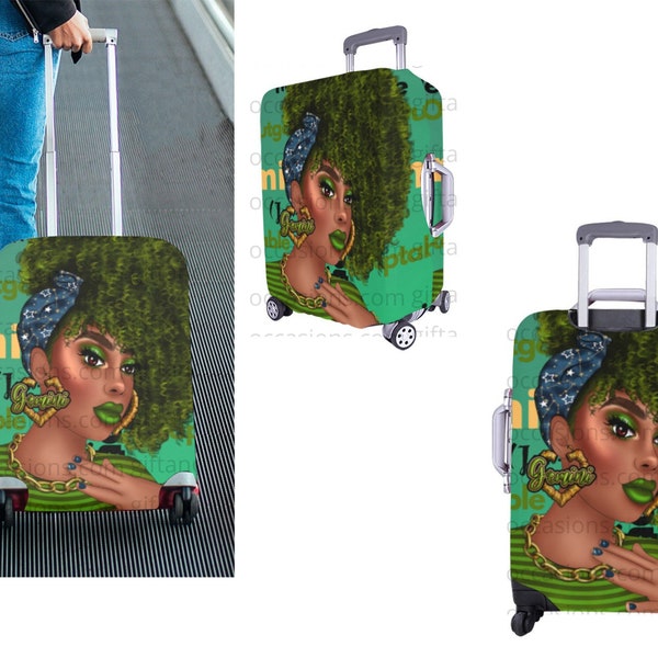 Black Girl Luggage Etsy