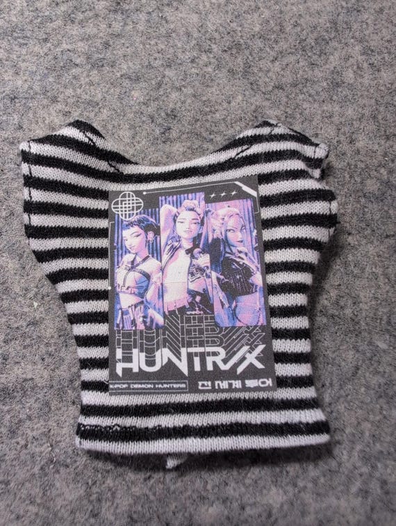 Video Game & Cartoon Bedazzled Graphic Shirts for 1/6 Scale Fashion Dolls