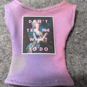 Graphic T-shirts for 1/6 scale fashion dolls don't tell me
