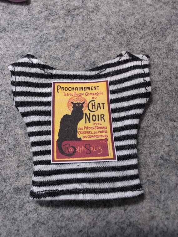 Retro Travel Vintage Pulp Posters Graphic Pastel Slouchy T-shirts for 1/6 Scale Fashion Dolls