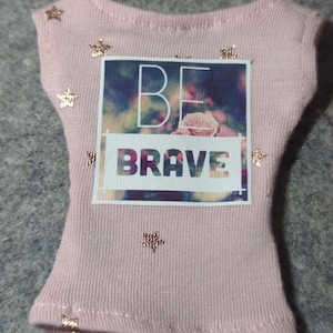 Graphic T-shirts for 1/6 scale fashion dolls be brave