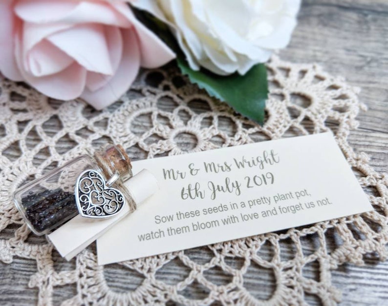Me Not Wedding Favours Me Not Seed Bottles Etsy UK