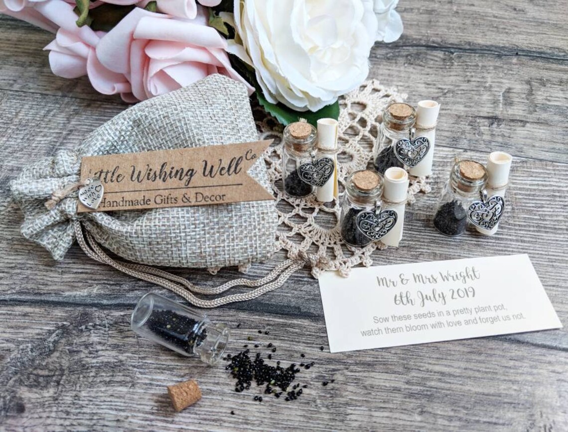 Me Not Wedding Favours Me Not Seed Bottles Etsy UK