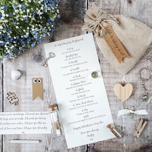 Valentinstag Geschenk für Ihn | Personalisiertes Geschenk für Freund | Valentinstag Briefkasten Geschenk