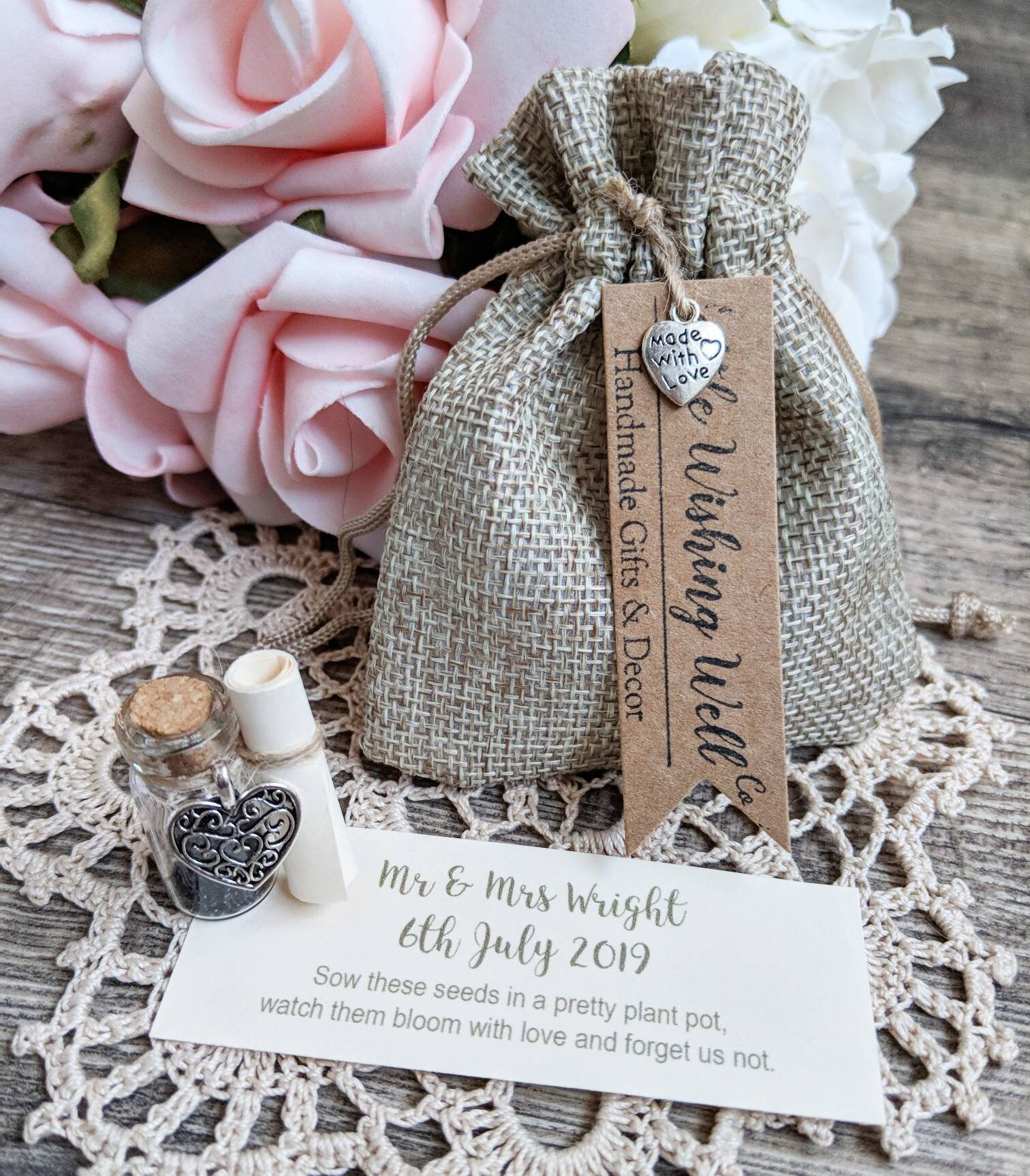 Me Not Wedding Favours Me Not Seed Bottles Etsy UK