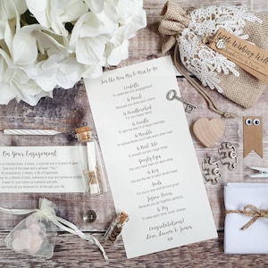 Cadeau de fiançailles personnalisé | Cadeau pour future mariée | Cadeau de fiançailles | Cadeau Mr et Mme