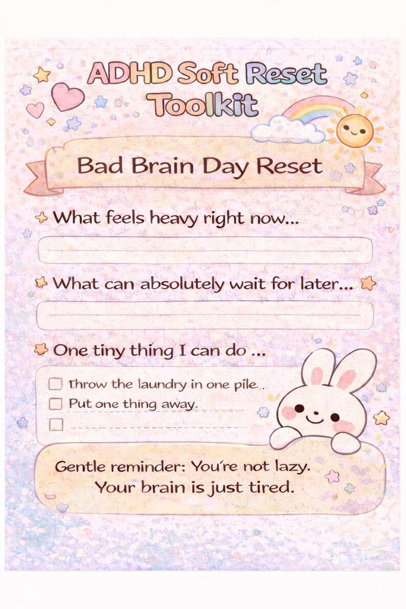 ADHD Soft Reset Toolkit - Etsy