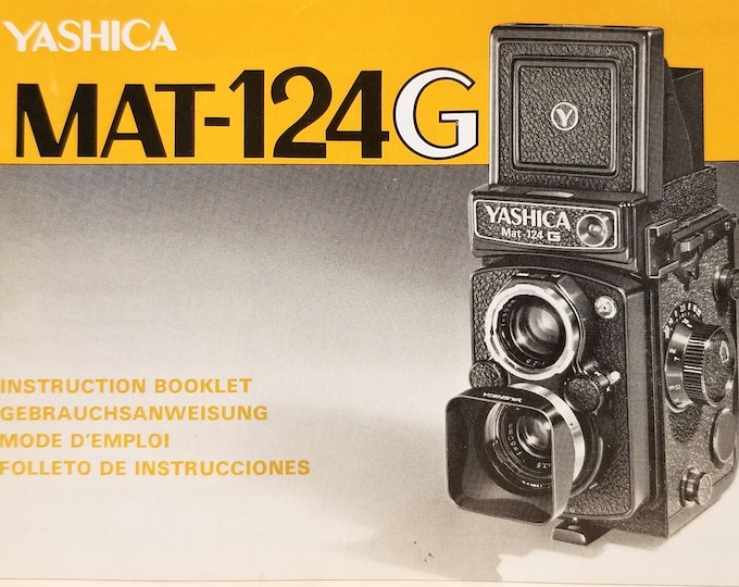Yashica Mat-124G Camera Owner's Manual / Instruction Booklet - 65 Pages - Mint Condition