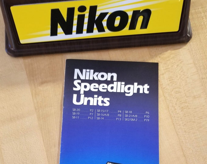 Nikon Speedlight Units Color Brochure - Electronic Flash for Nikon F2, F3 35mm SLR Cameras - 1987- Multi-page Brochure  - Mint Condition