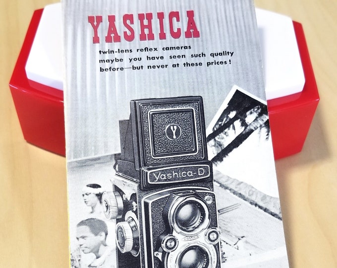 Vintage Original Yashica D and A Twin-lens Reflex Camera Brochure/Leaflet - Mint Condition - Printed in Japan by Yashica