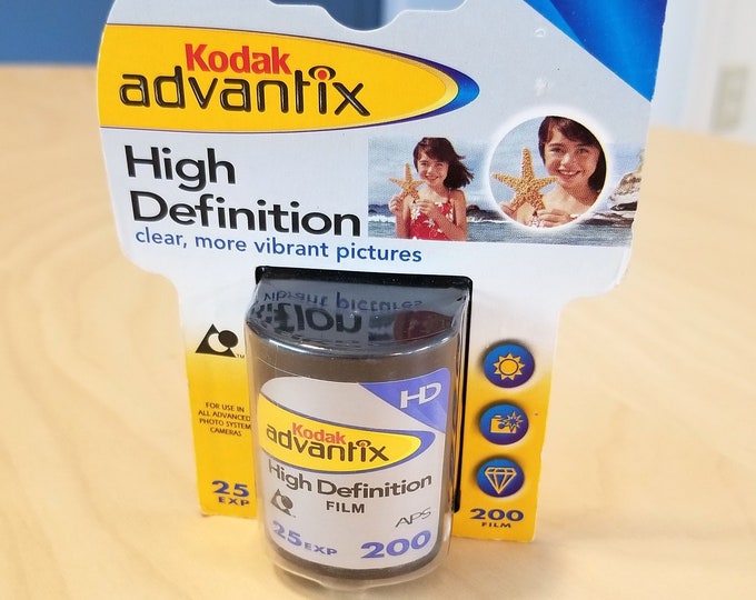 Kodak Advantix High Definition APS 200 Color Negative Film - 25 Exposure Roll- Expired 01/2007 - Original Unopened Package - Cool Stored