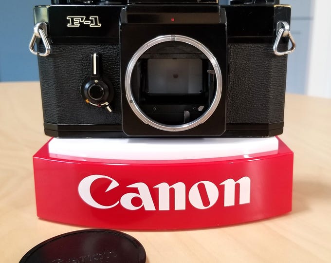 Canon F-1 35mm SLR Camera - Rare EP Mark Japan - Early 1973 Version - Fully Tested, Professionally Serviced, Film Tested