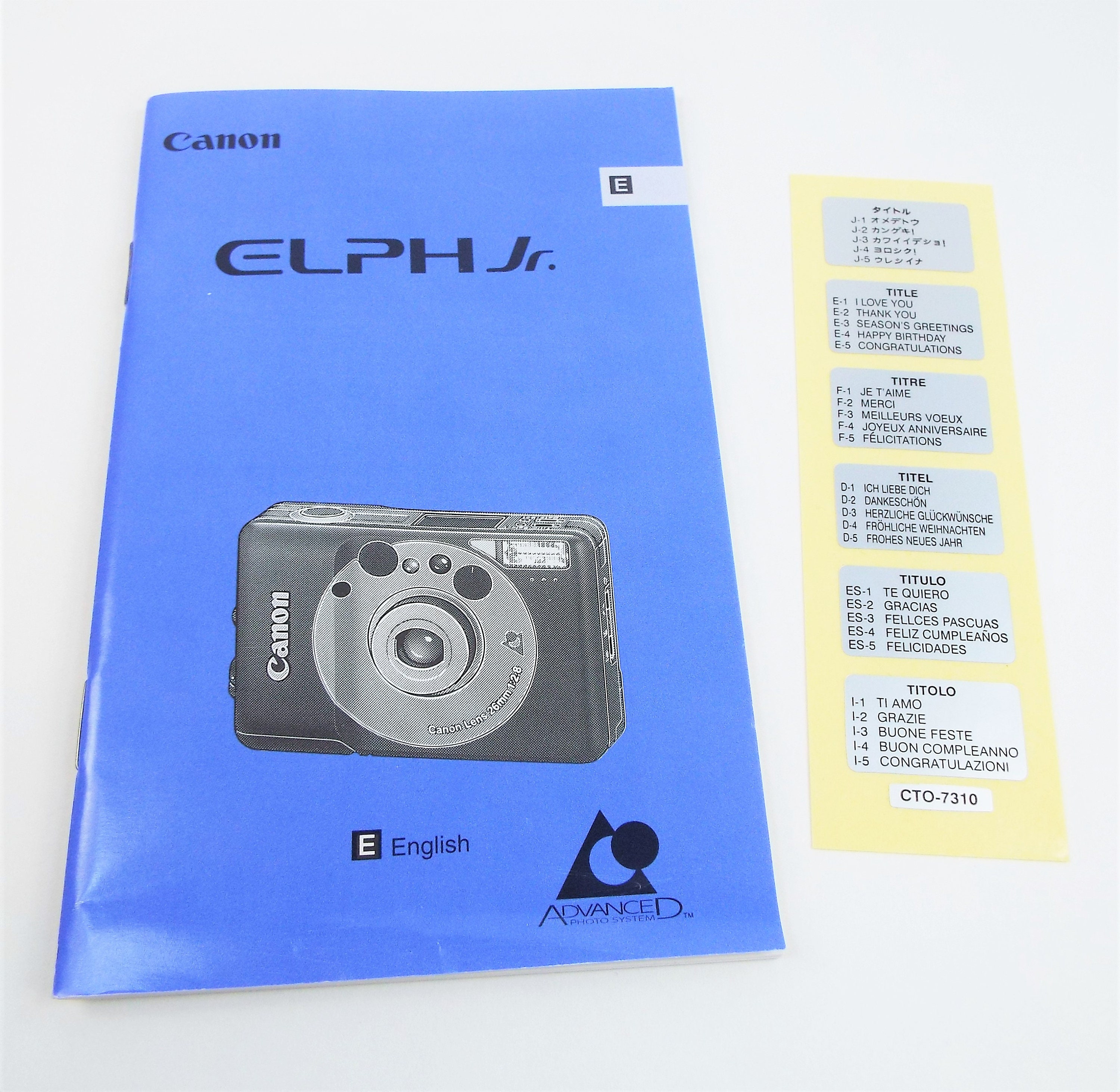 Canon ELPH Jr. APS Film Camera Outfit Mint New in Box Canon 26mm f