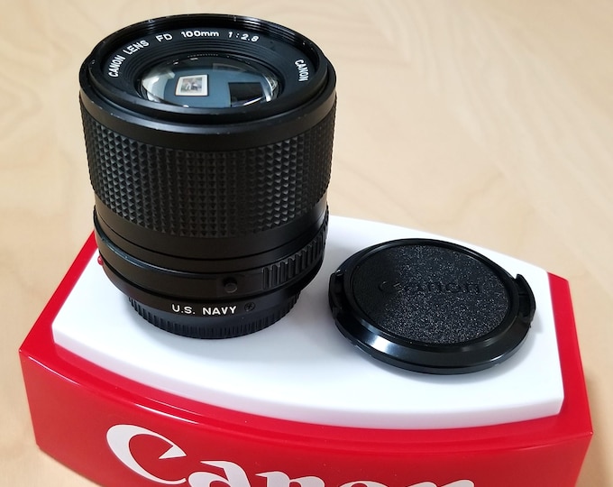 Rare Canon NFD 100mm f2.8 U.S. Navy Telephoto Lens - 1987 Version - Fully Tested, Clean & Clear Optics