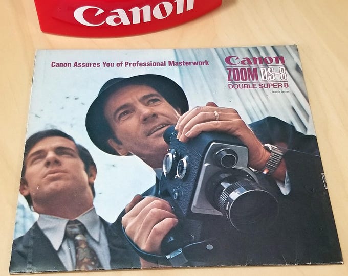 Canon Zoom DS-8 Super 8 Film Camera Sales Brochure - Full Color, Mint, 1971