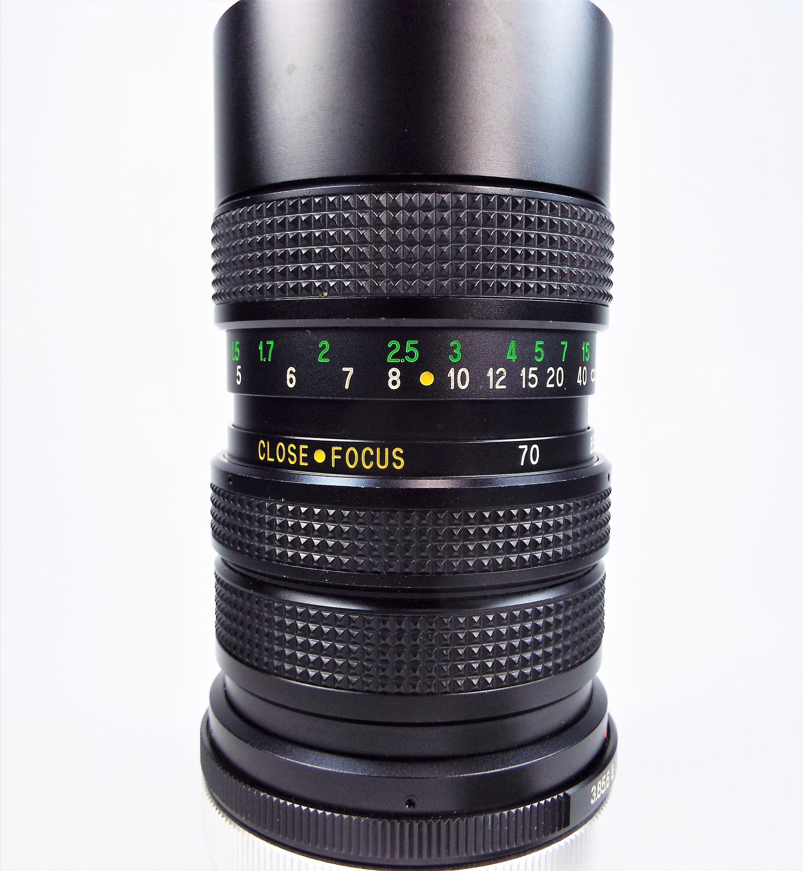 Vivitar Canon FD Mount 70150mm f3.8 Zoom Lens Macro CloseFocusing Automatic Include Rare