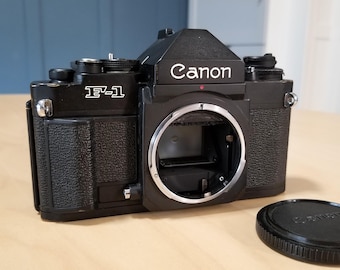 Canon New F-1 35mm SLR Camera w/ Eye Level Finder FN & Screen AE - *Read*