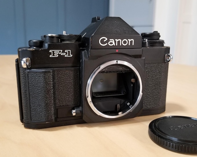 Canon New F-1 35mm SLR Camera w/ Eye Level Finder FN & Screen AE - *Read*