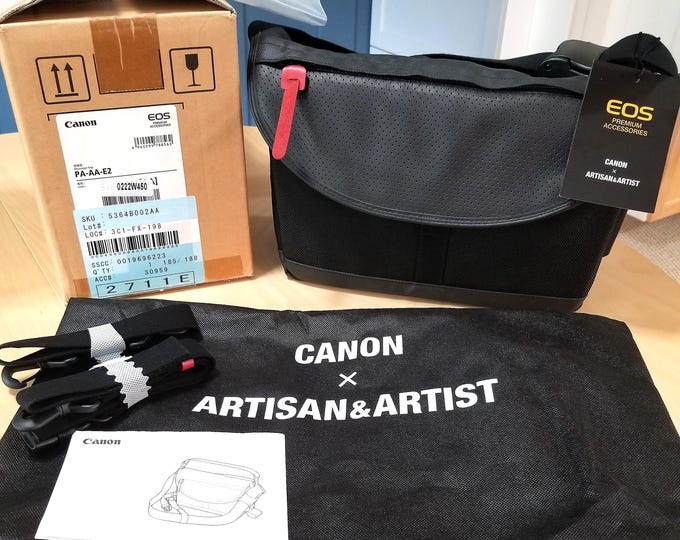Rare Canon x Artisan & Artist EOS Premium Camera Bag - NOS w/ Box, Unique Design