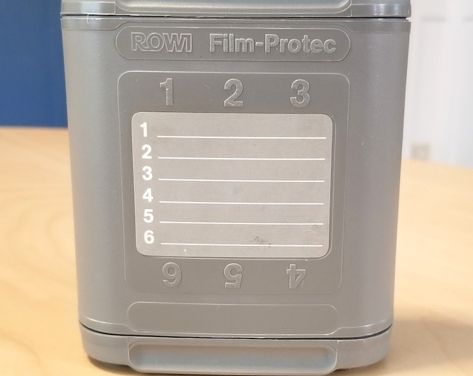 Rowi Film-Protec 35mm Film Case - Holds 6 Rolls of 35mm Film - X Ray Protection - Made in W. Germany