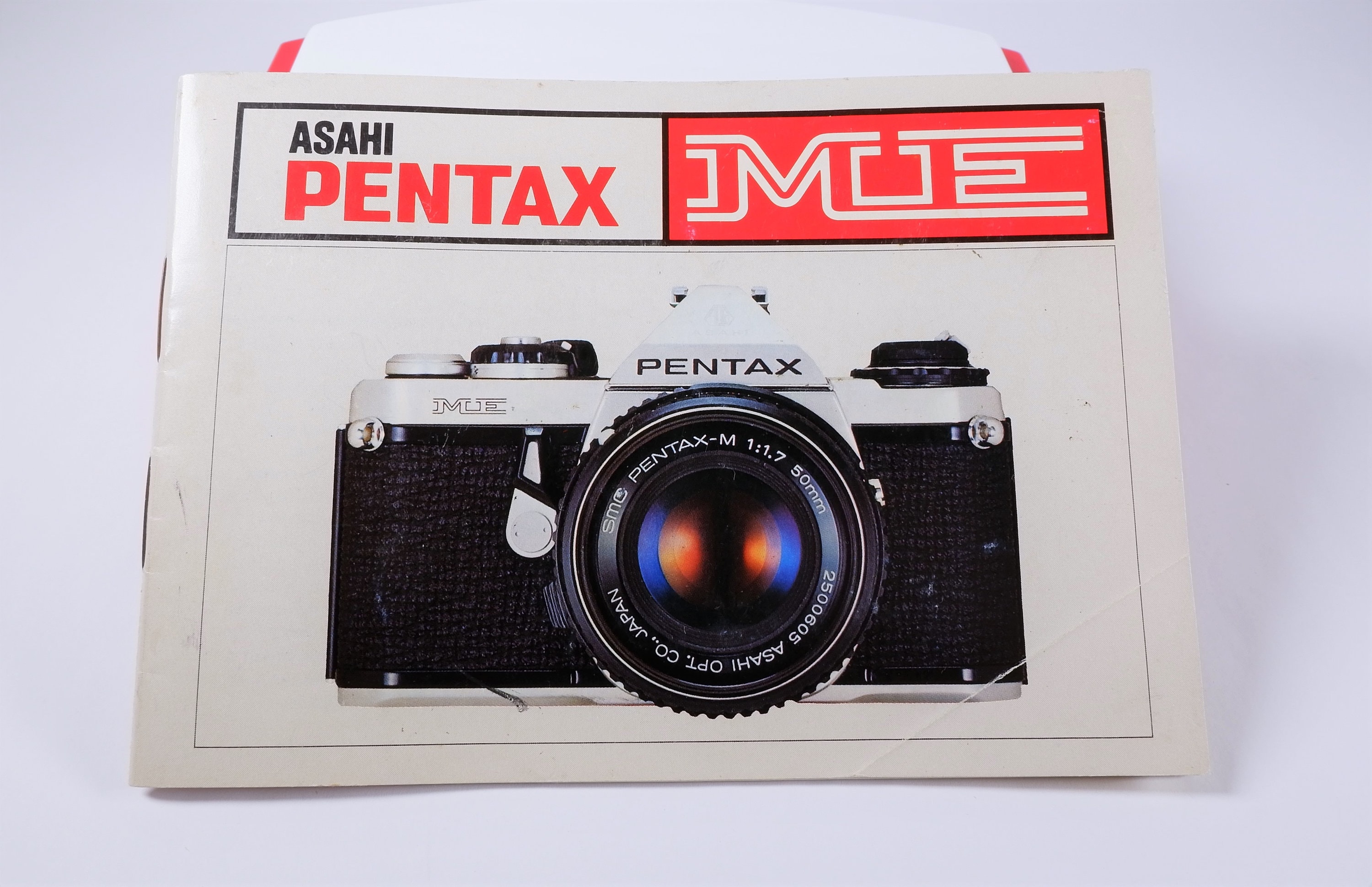 Asahi Pentax ME 35mm SLR Film Camera with Pentax Body Cap and Original Instruction Book For