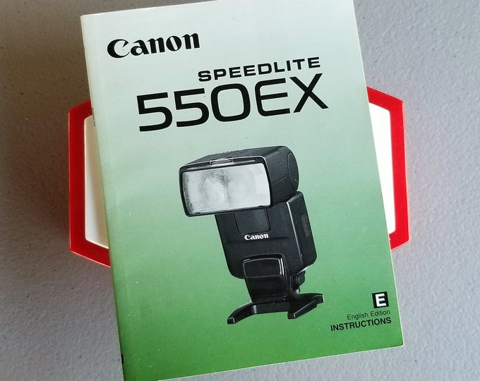 Canon Speedlite 550 EX Electronic Flash Original Instruction Booklet / Owner's Manual / User's Guide - 127 Pages - English Ed - 1998