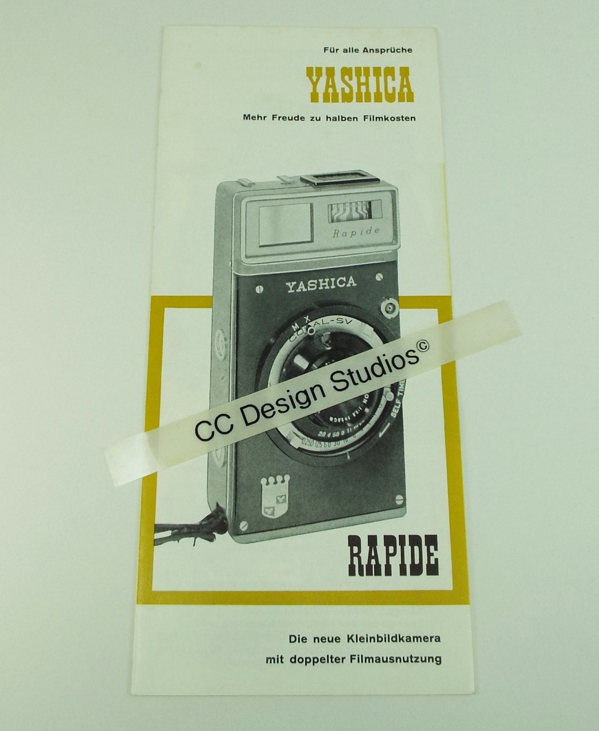 Yashica Sales Brochure / Advertising Pamphlet for the Rapide 35 mm