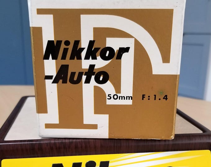 Nikon Nikkor Nippon Kogaku Auto 50mm f/1.4 Lens Box - Collector Condition