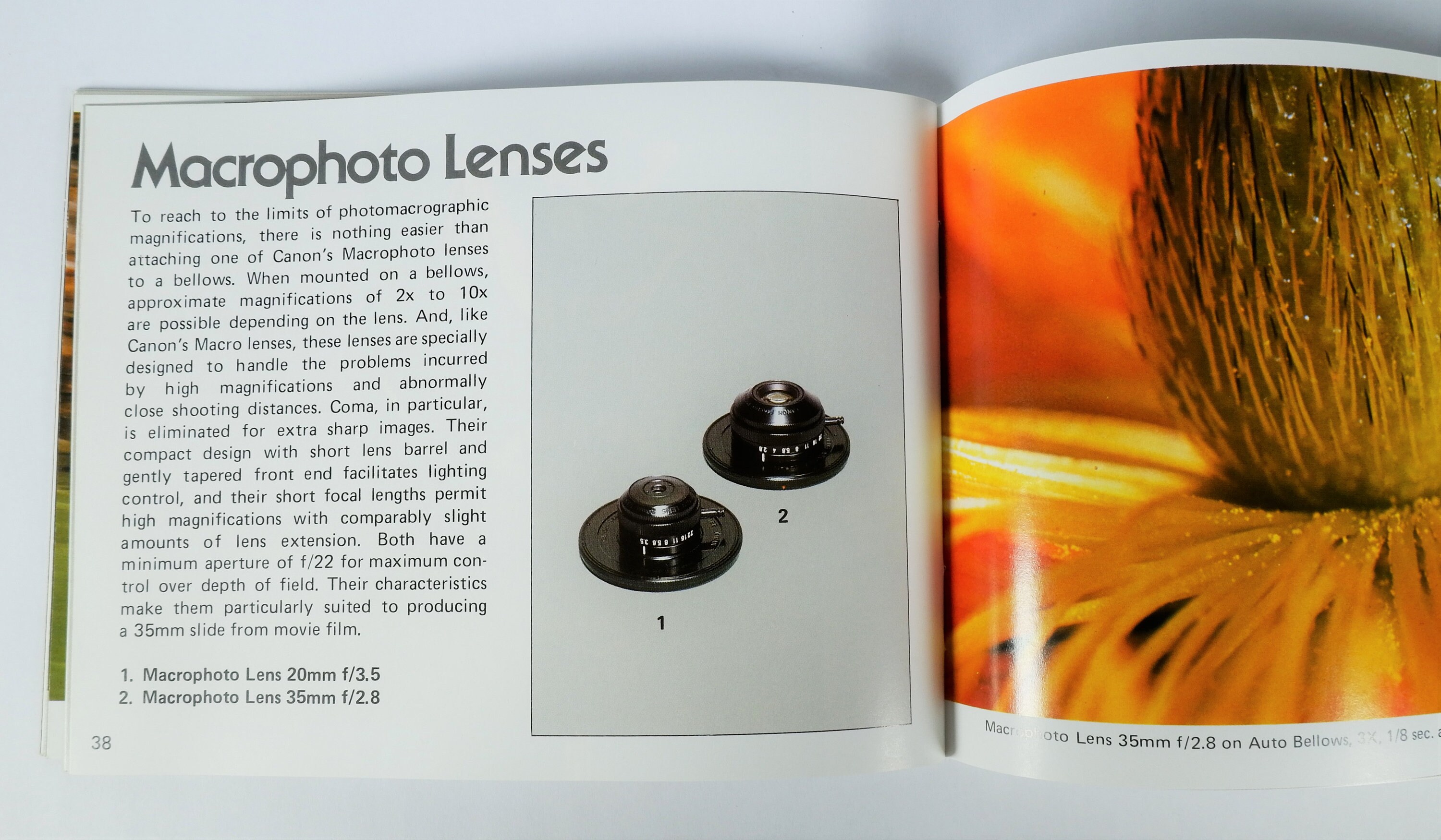 Canon FD Lenses in a Nutshell Brochure / Catalog Near Mint Condition Canon FD Lenses in a Nutshell Brochure / Catalog Near Mint Condition