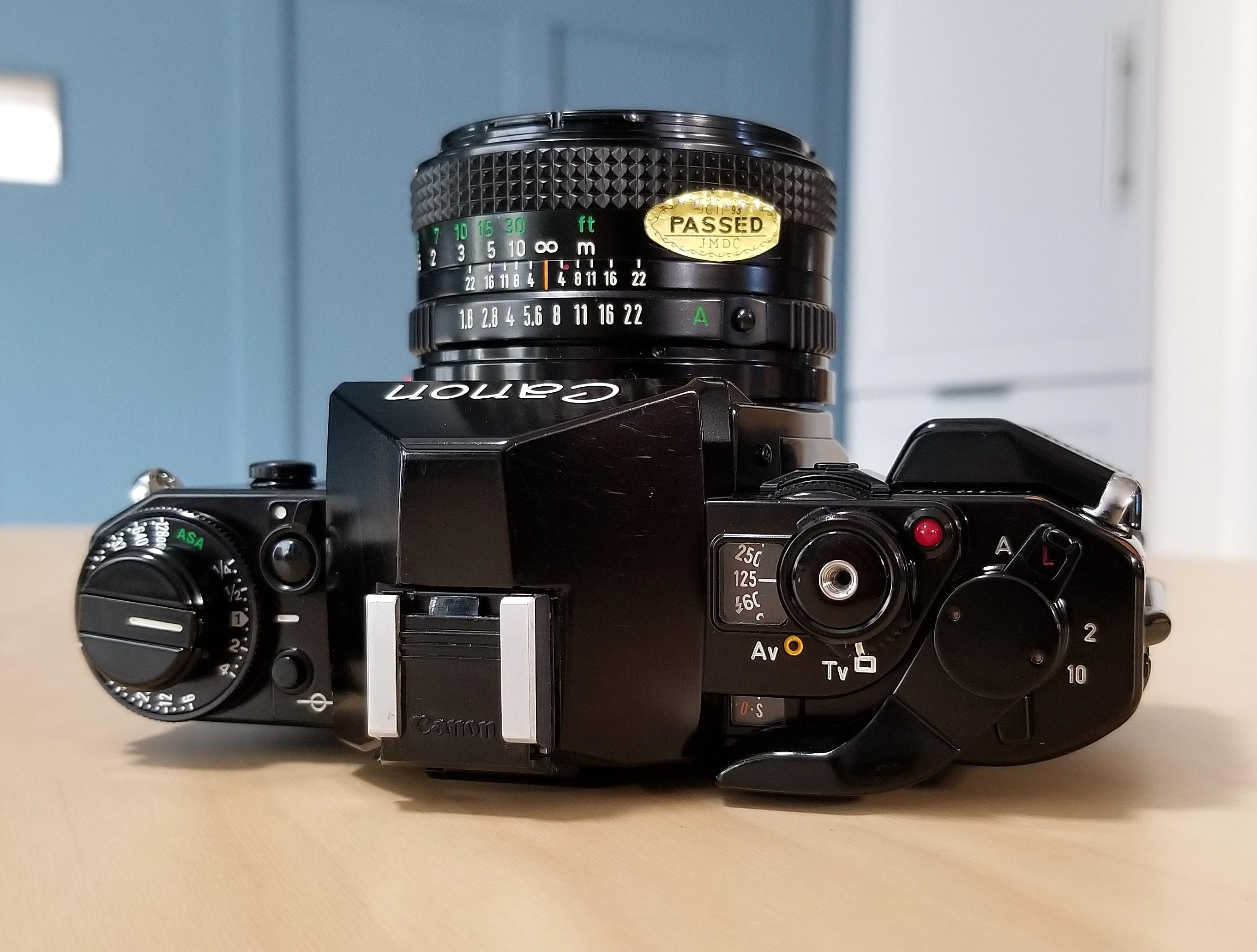 Classic Canon A-1 35mm SLR Film Camera w/ Canon NFD 50mm f1 Classic Canon A-1 35mm SLR Film Camera w/ Canon NFD 50mm f1