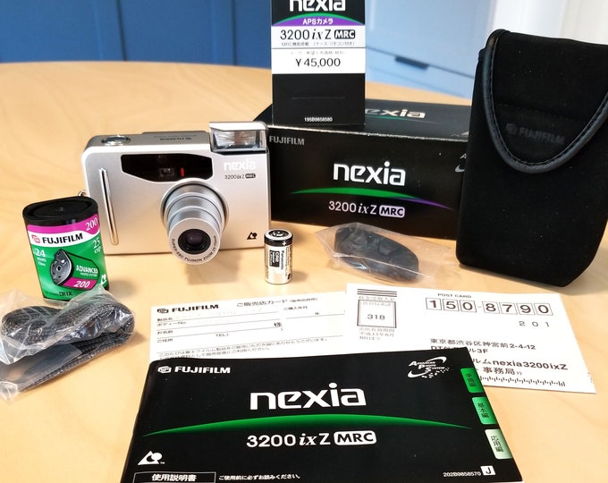 Fujifilm Nexia 3200 ix Z MRC Film Camera Set w/ 23-70mm Fujinon Zoom Lens - New in Box, Fujifilm Case, Strap, New Battery, Fujifilm 200 Film