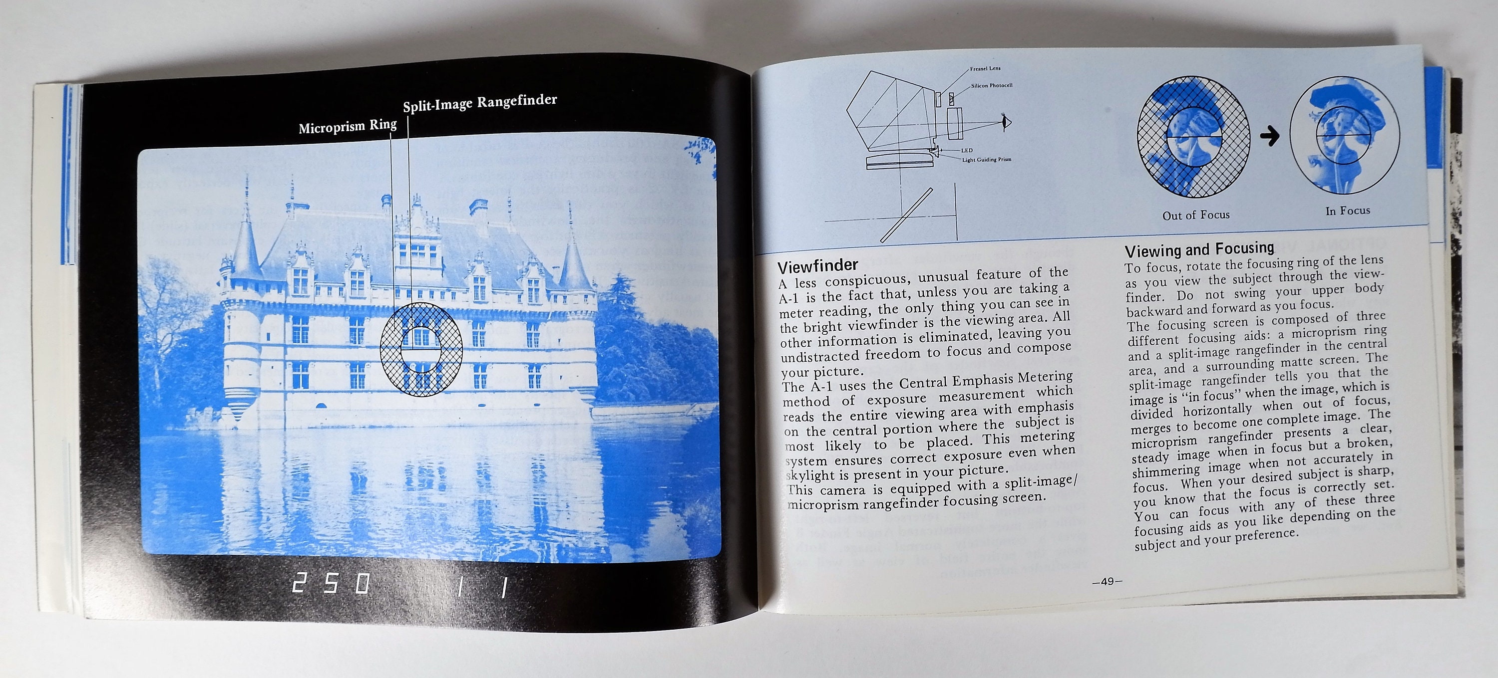 Vintage Canon A1 35mm SLR Camera Instruction Book 102 Pages