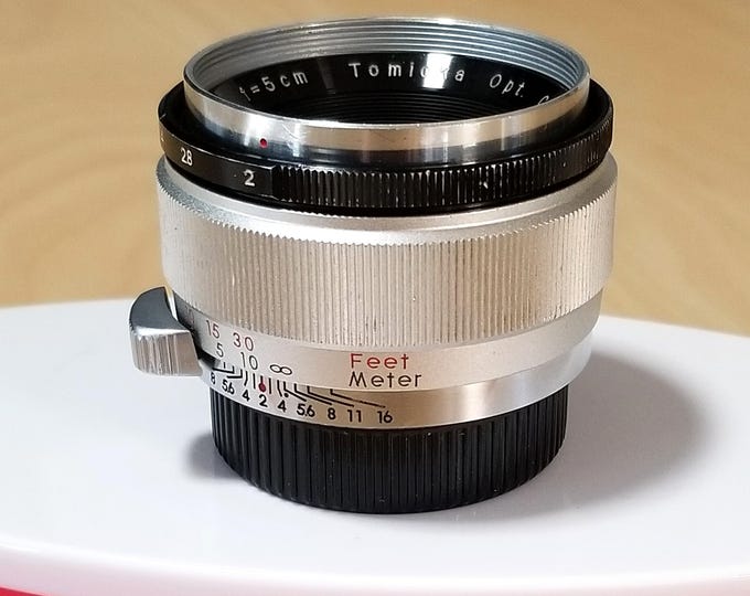 Rare Tomioka Optical Co. Tominon C 5cm f/2 Lens (50mm) M42 Screw Mount - Tested