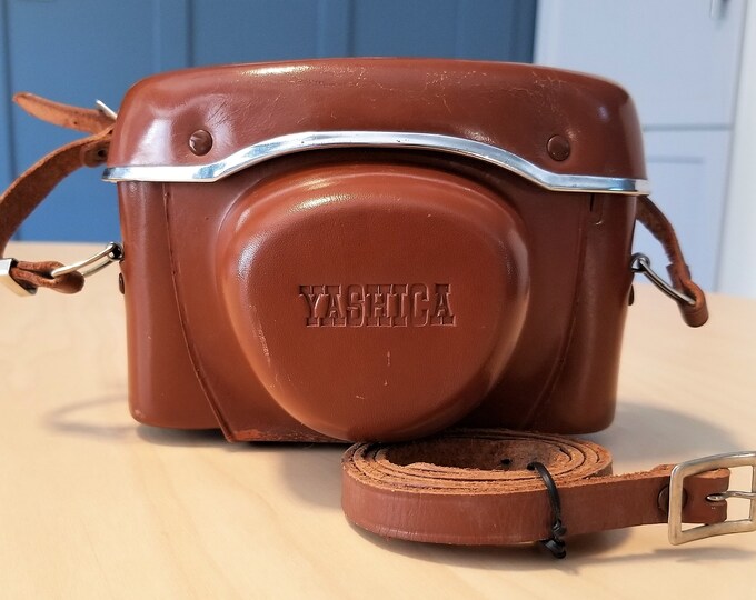 Rare Yashica 35 Model M Leather Camera Case w/ Strap - Excellent Condition