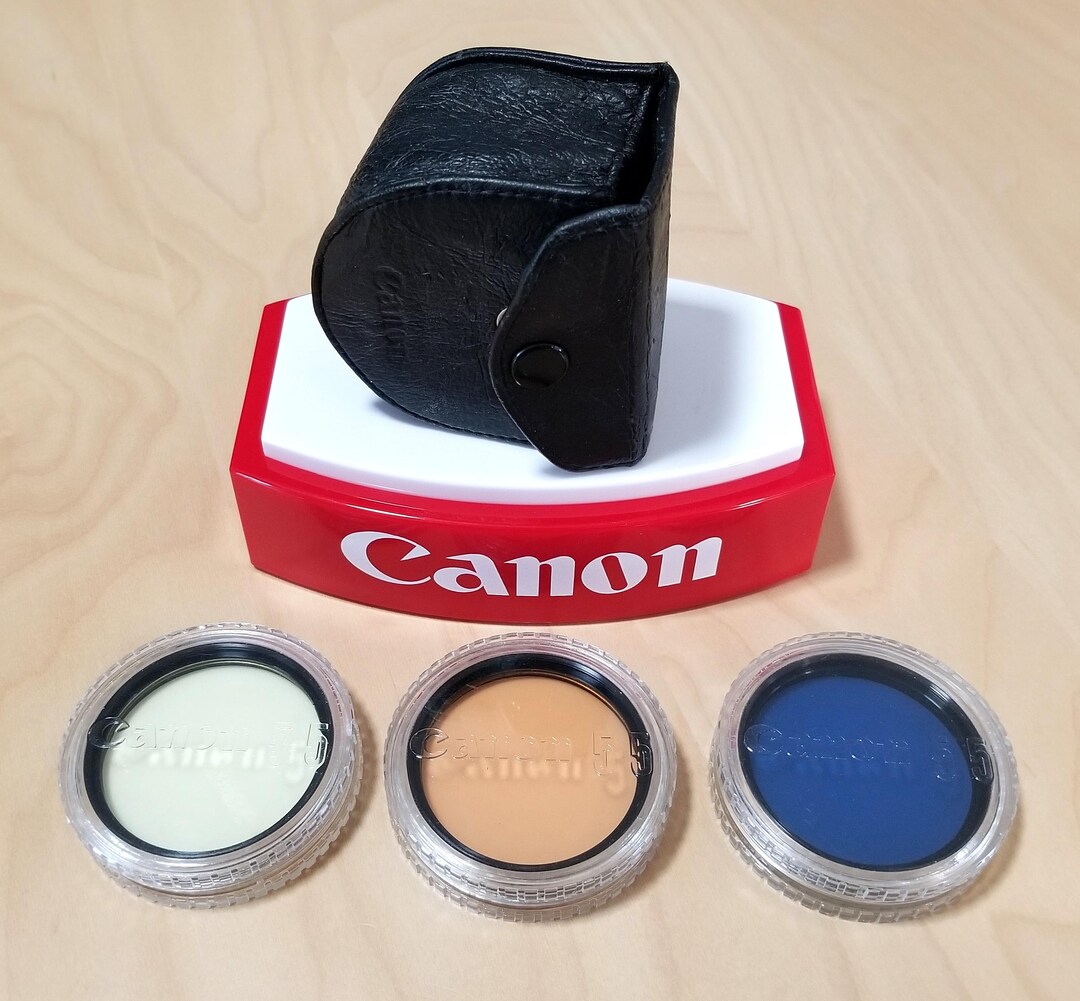 Set of 3 Canon Color Correction Filters W/ Cases - Y1, CCAB, CCB12 for ...