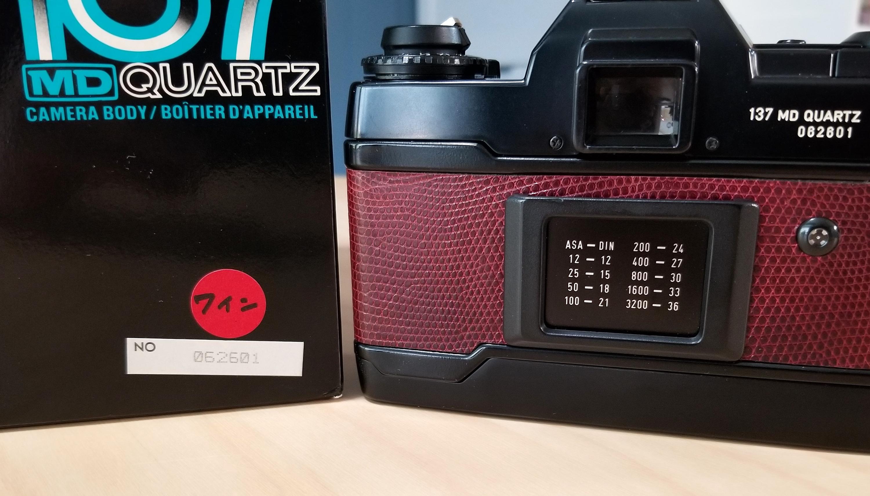 Rare Contax 137MD Quartz 50th Anniversary 35mm SLR Film Rare Contax 137MD Quartz 50th Anniversary 35mm SLR Film