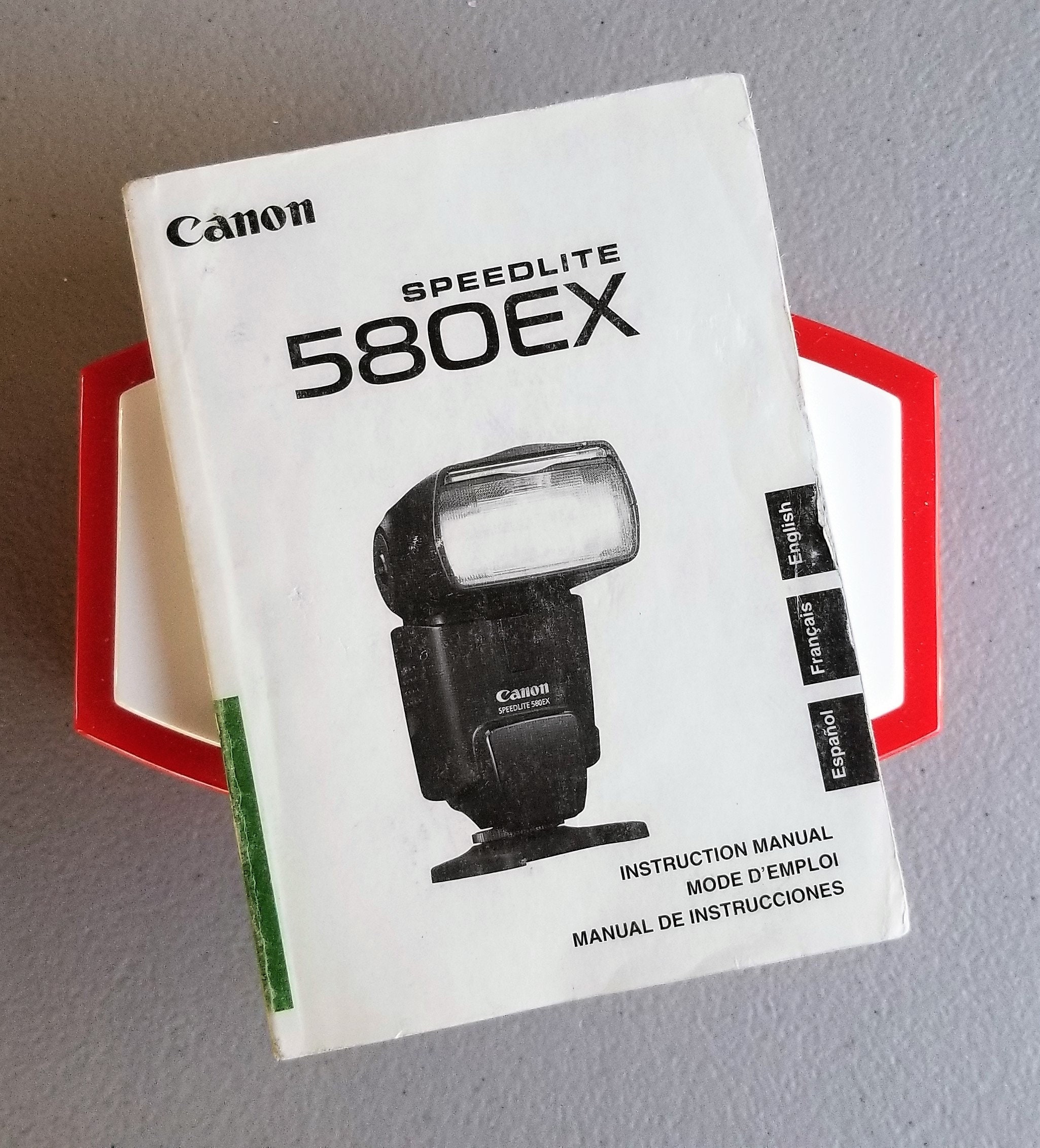 Canon Speedlite 580 EX Electronic Flash Original Instruction Booklet