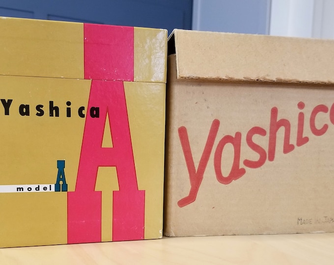 Yashica Model A TLR Film Camera Collector Boxes from 1957 - Both the Inner and Outer Boxes - No Camera, Just the Boxes